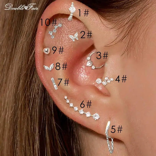 Dainty Y2k Ear Piercing Helix Daith Snug Earrings