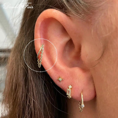 Dainty Y2k Ear Piercing Helix Daith Snug Earrings
