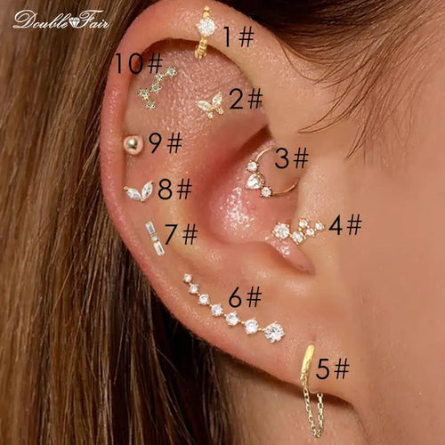 Dainty Y2k Ear Piercing Helix Daith Snug Earrings